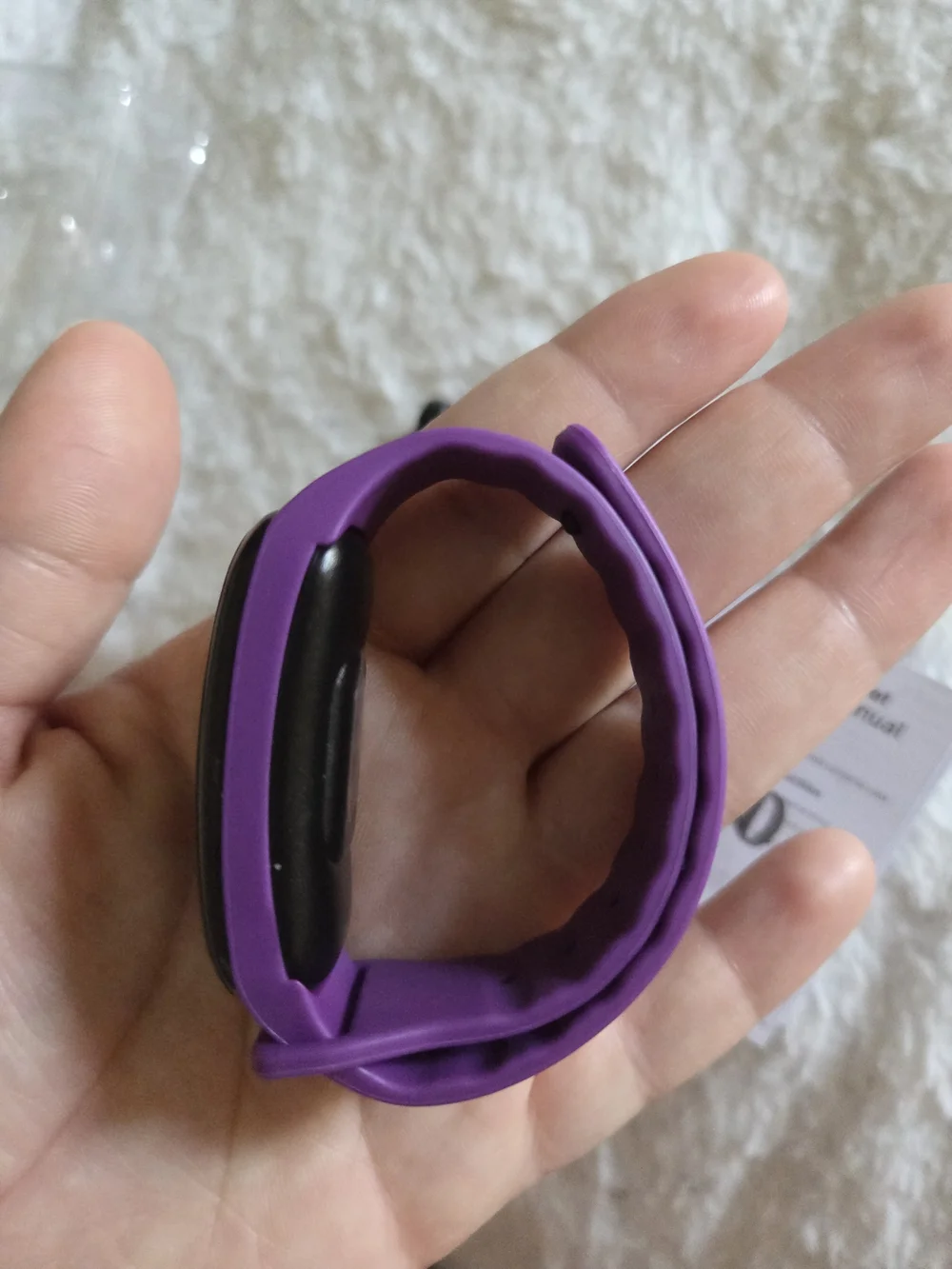 Purple Fitness Tracker Smart Band with Color Display